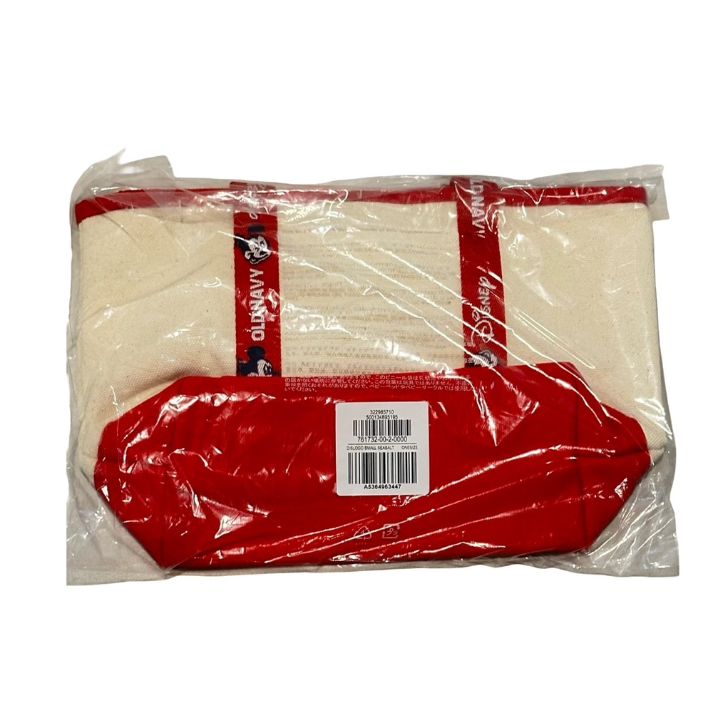 Old Navy x Disney Mickey Mouse Canvas Mini Tote Bag Red - Picture 6 of 7